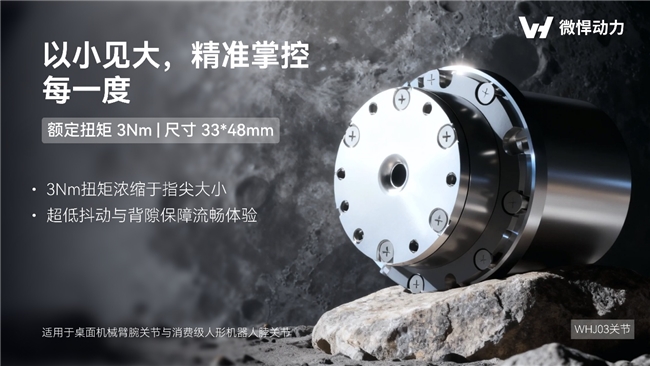 为高性能机器人打造“动力底座”，微悍动力发布三款新一代高功率密度关节模组(图2)